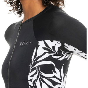 2024 Roxy Frauen Neue Panels Detail Lange rmel Surfanzug Erjwr03632 - Anthrazit